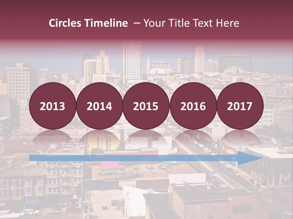 California Skyscraper Panorama PowerPoint Template