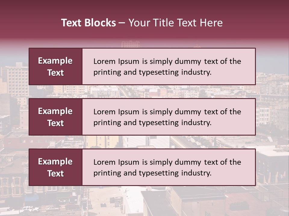 California Skyscraper Panorama PowerPoint Template