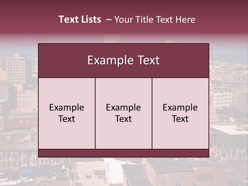 California Skyscraper Panorama PowerPoint Template