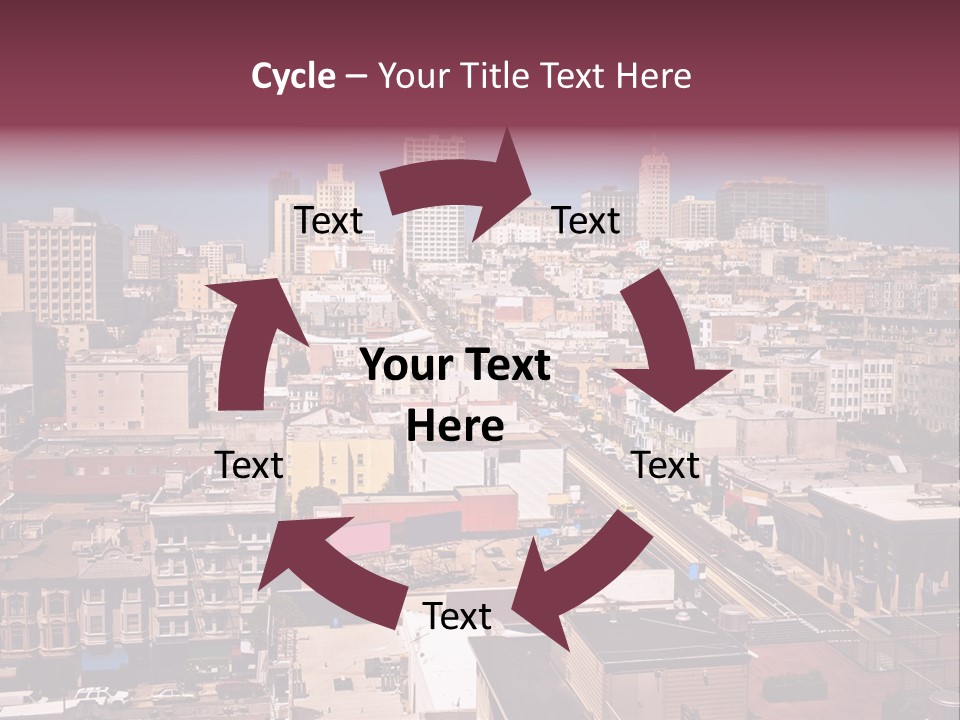 California Skyscraper Panorama PowerPoint Template