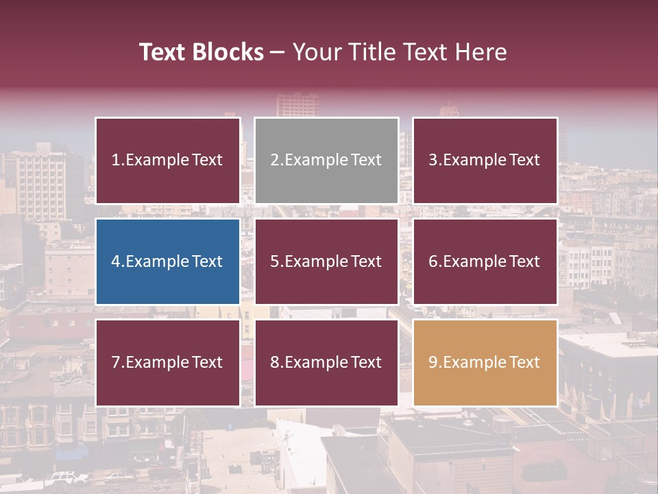 California Skyscraper Panorama PowerPoint Template