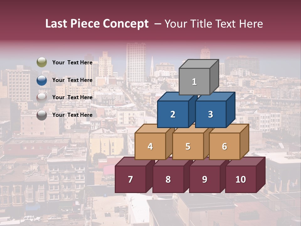 California Skyscraper Panorama PowerPoint Template