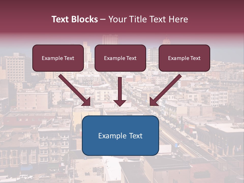 California Skyscraper Panorama PowerPoint Template