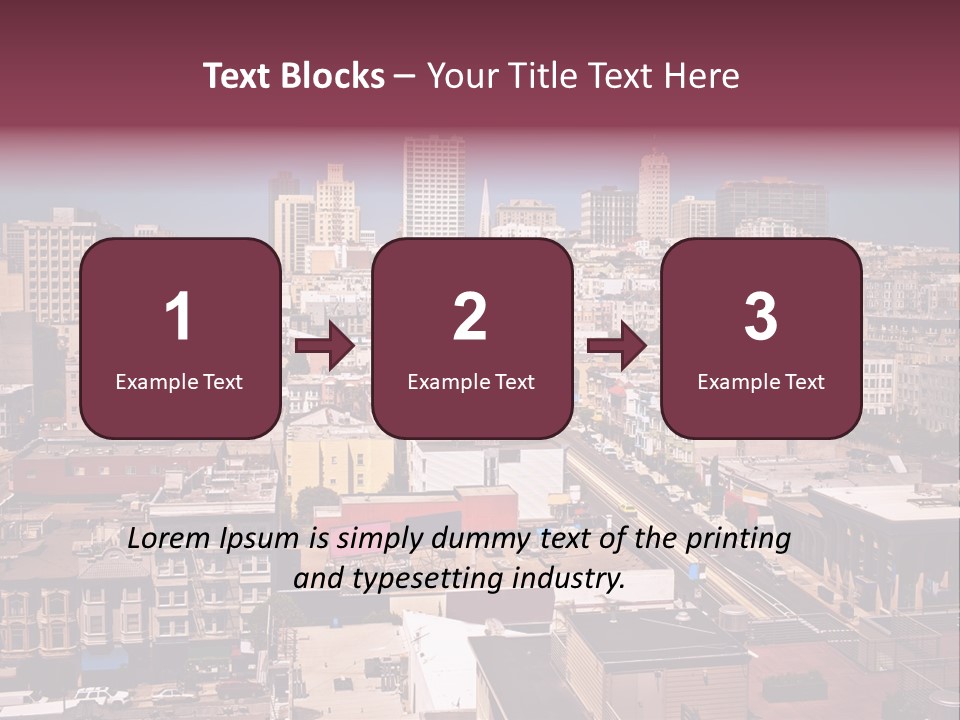 California Skyscraper Panorama PowerPoint Template
