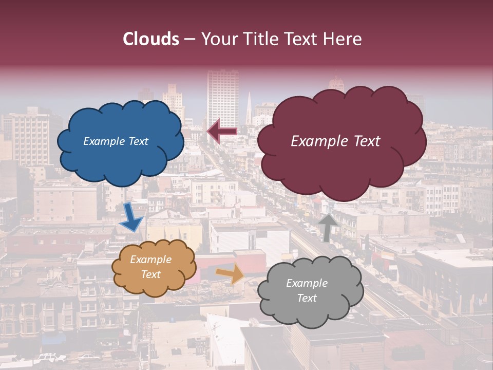 California Skyscraper Panorama PowerPoint Template
