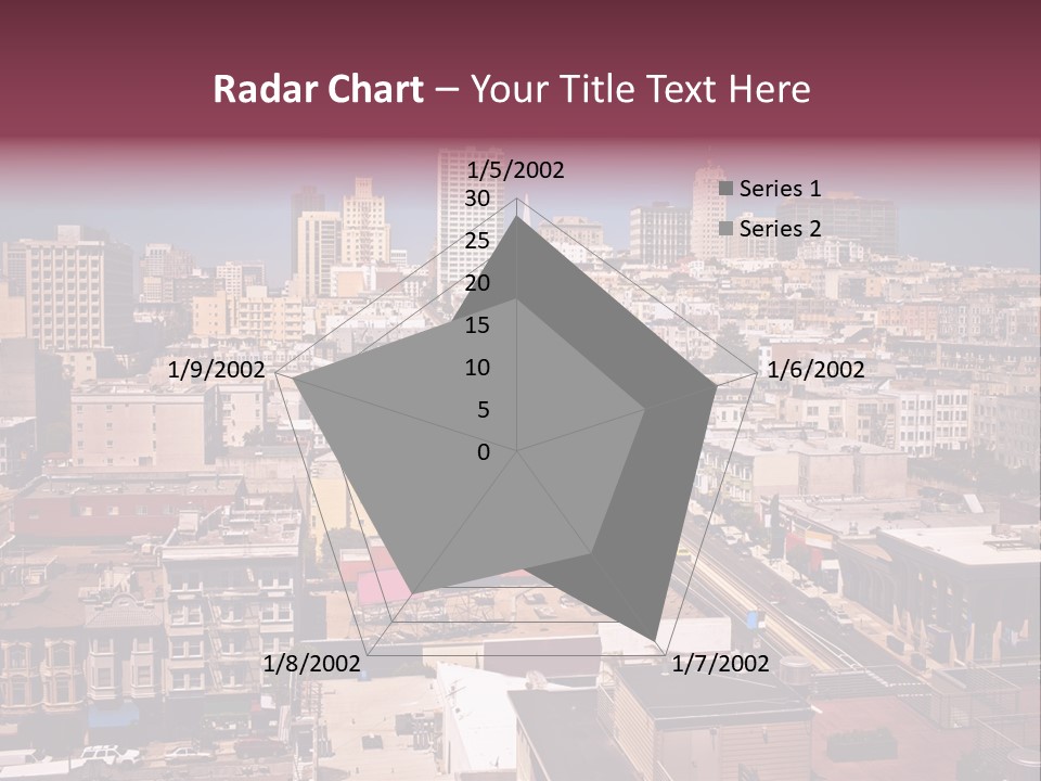 California Skyscraper Panorama PowerPoint Template