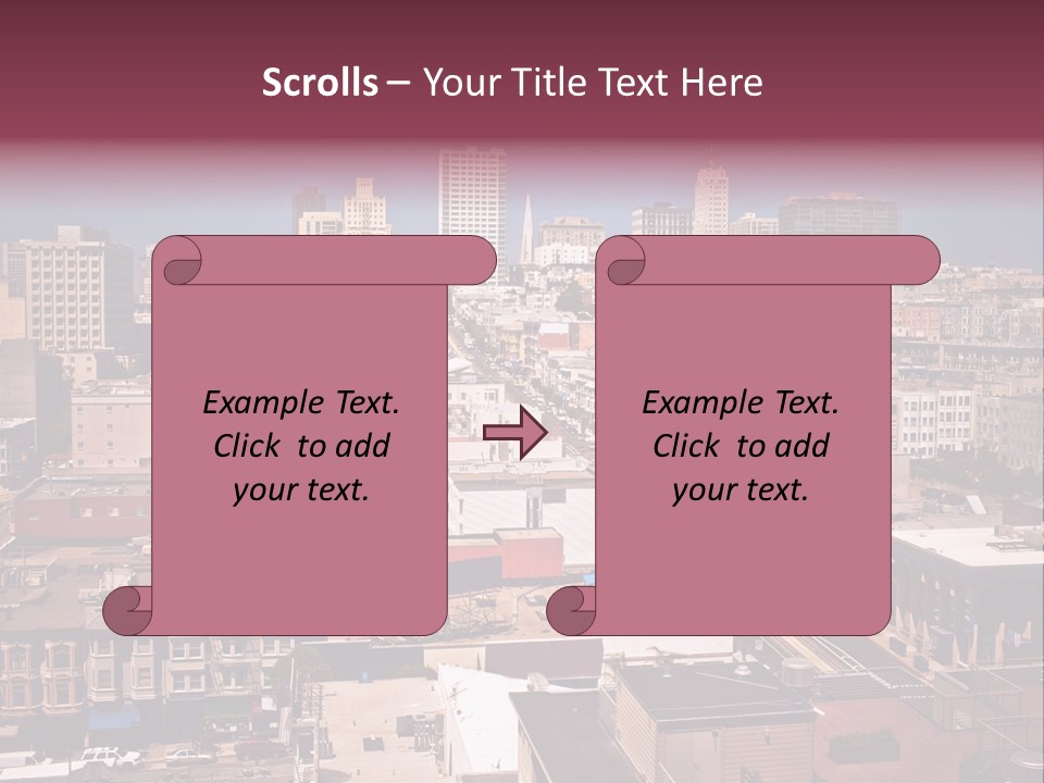 California Skyscraper Panorama PowerPoint Template