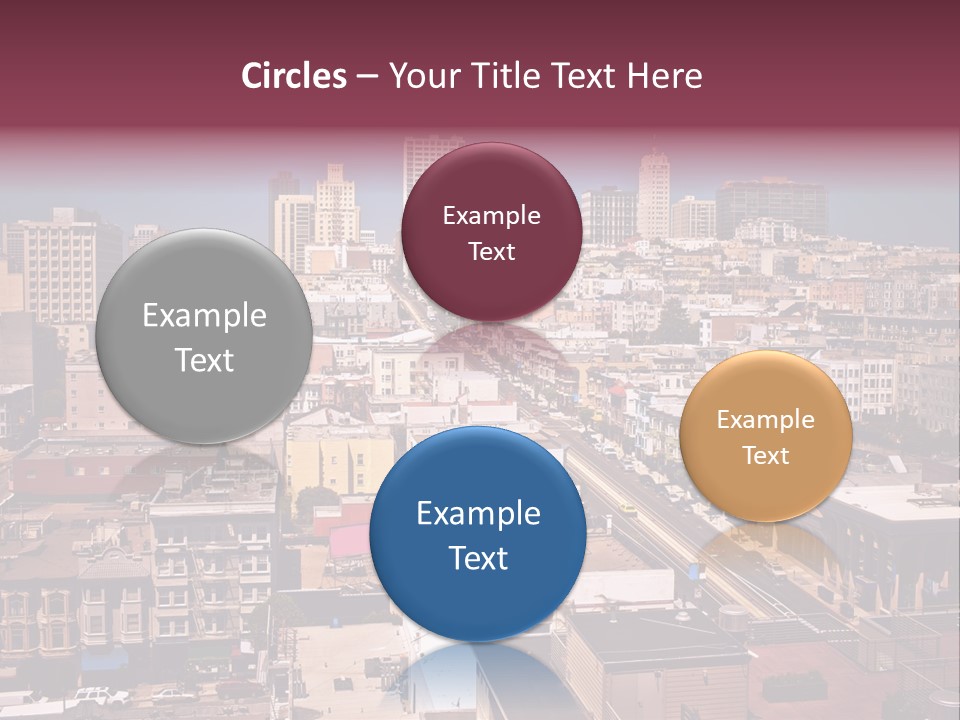 California Skyscraper Panorama PowerPoint Template