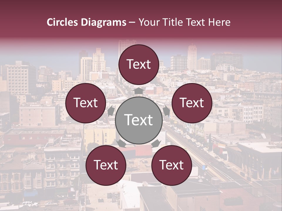 California Skyscraper Panorama PowerPoint Template