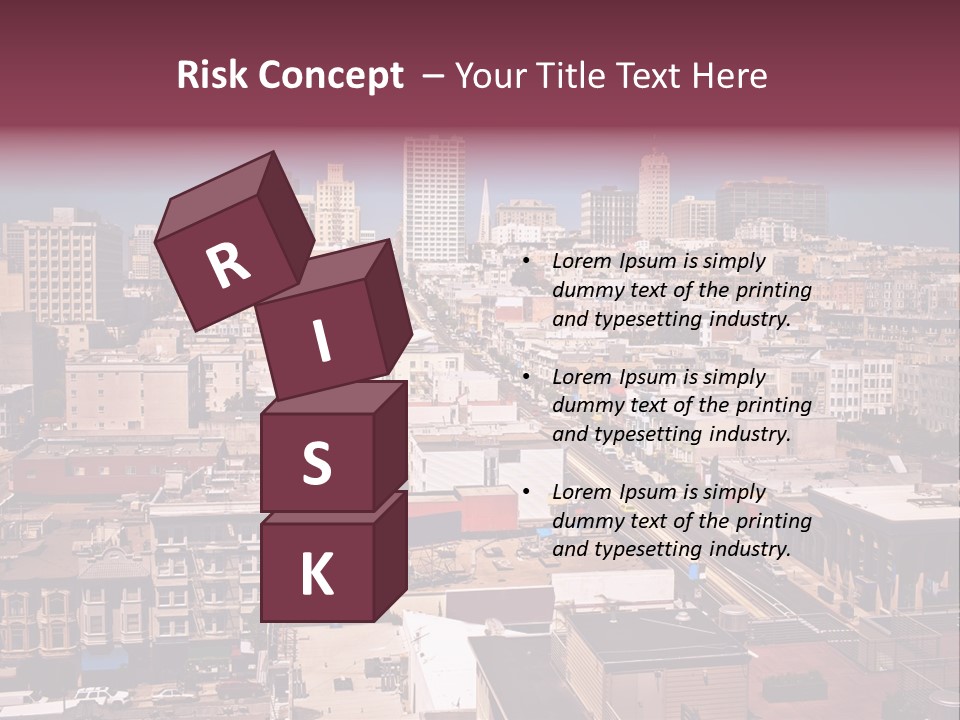 California Skyscraper Panorama PowerPoint Template