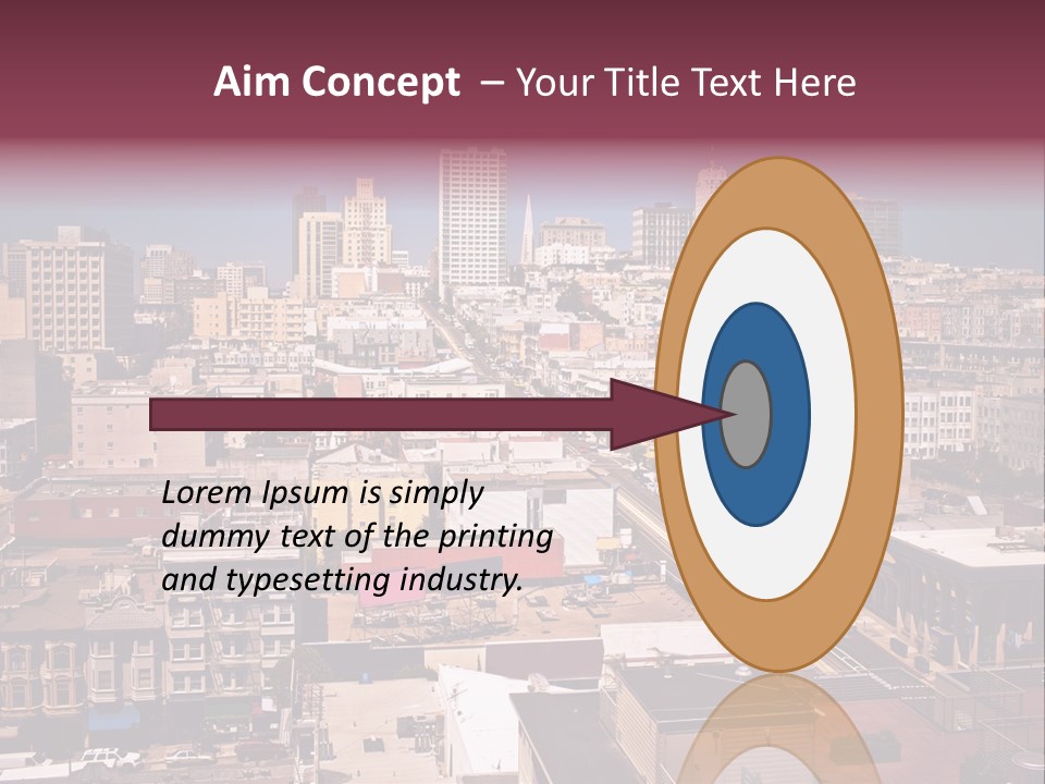 California Skyscraper Panorama PowerPoint Template