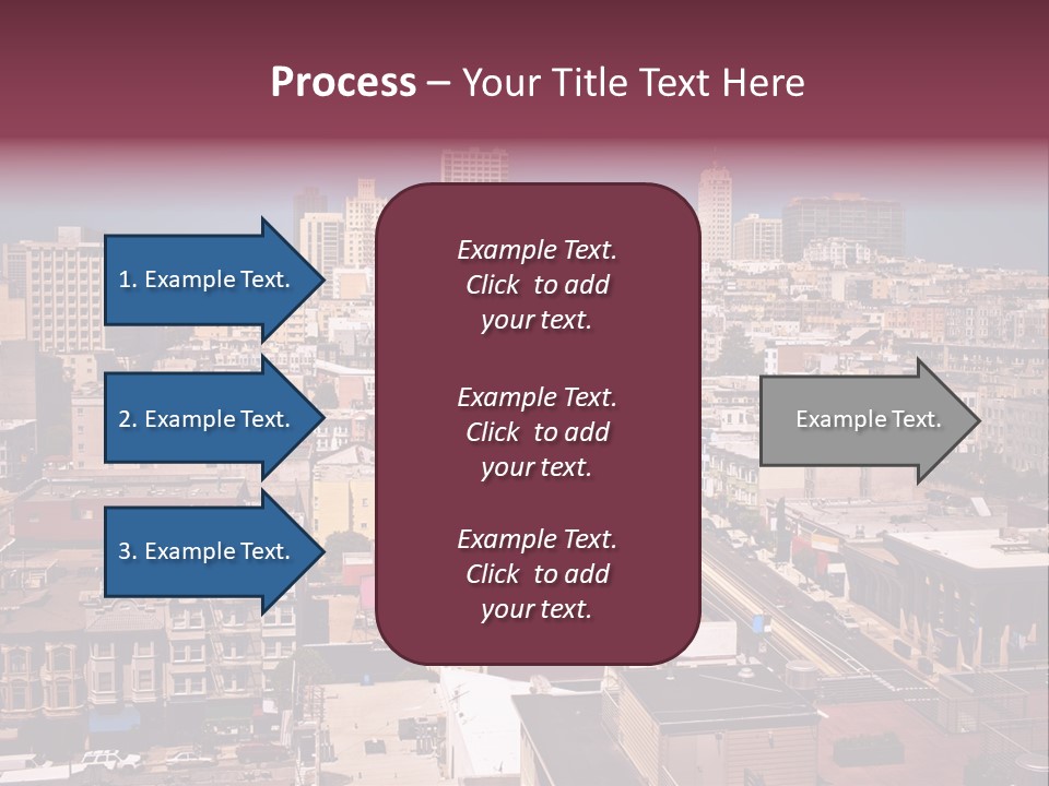 California Skyscraper Panorama PowerPoint Template