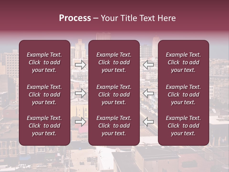 California Skyscraper Panorama PowerPoint Template