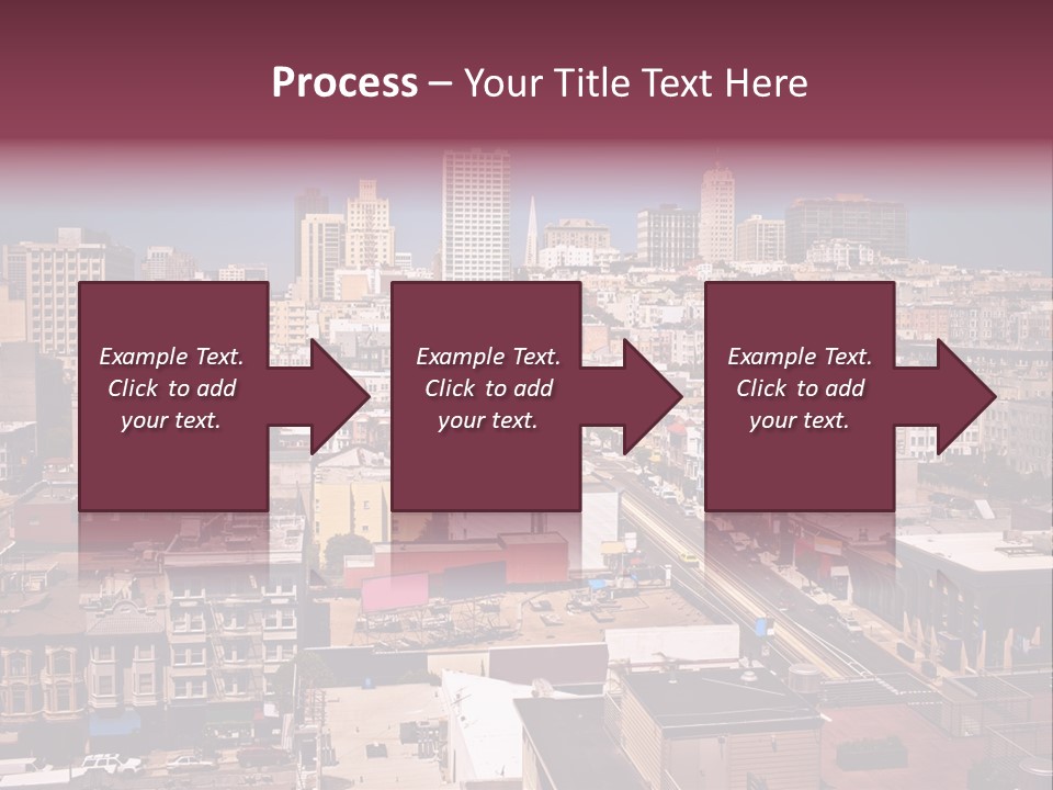 California Skyscraper Panorama PowerPoint Template