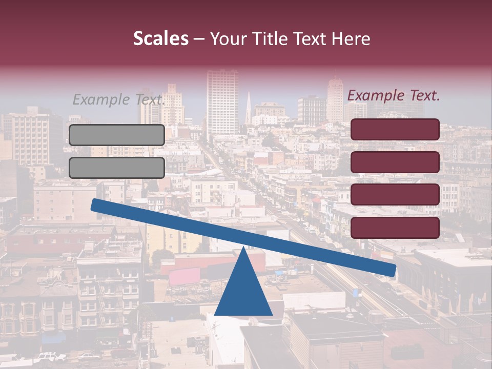 California Skyscraper Panorama PowerPoint Template