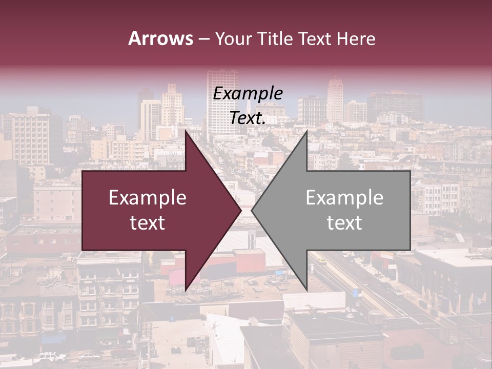 California Skyscraper Panorama PowerPoint Template