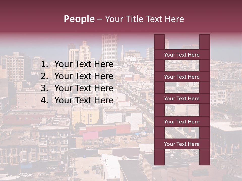 California Skyscraper Panorama PowerPoint Template