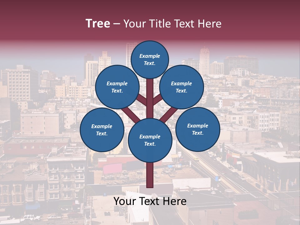 California Skyscraper Panorama PowerPoint Template