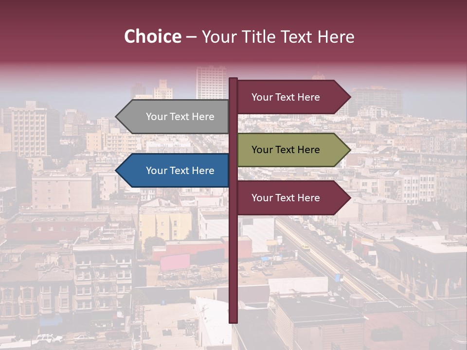 California Skyscraper Panorama PowerPoint Template