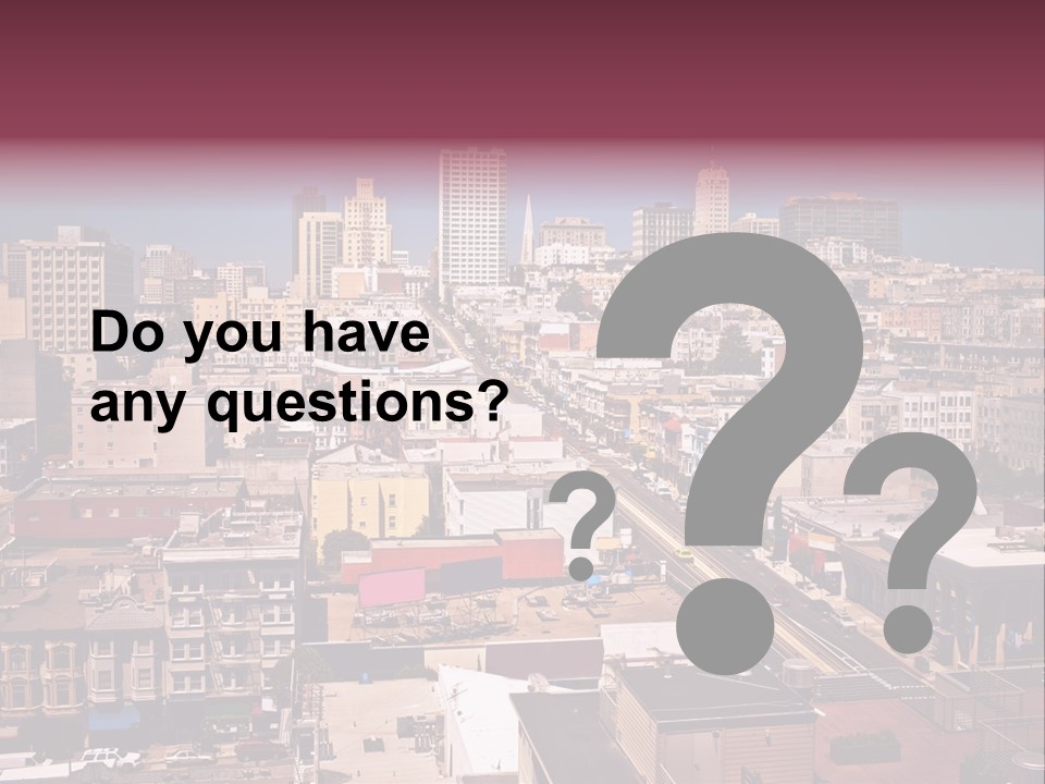 California Skyscraper Panorama PowerPoint Template