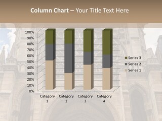 Gothic Facade Golden PowerPoint Template