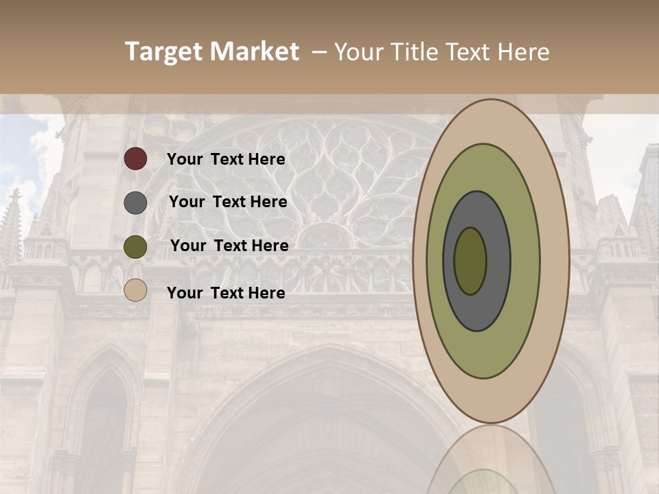 Gothic Facade Golden PowerPoint Template