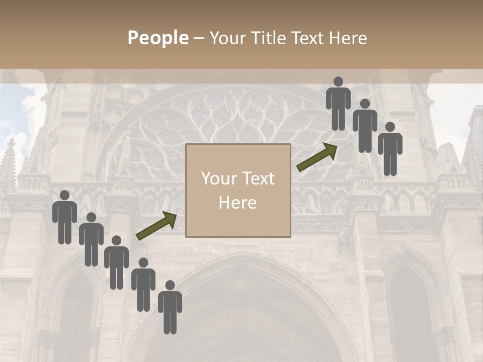 Gothic Facade Golden PowerPoint Template