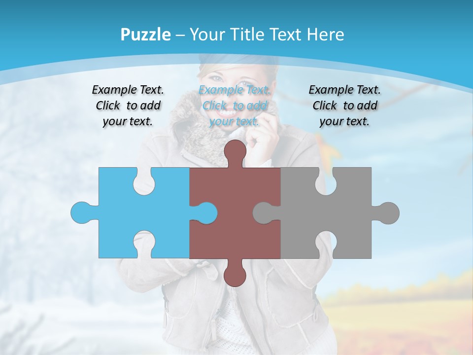 Happiness Background Weather PowerPoint Template