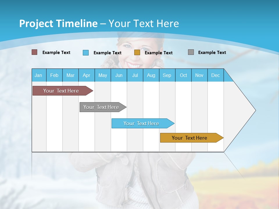 Happiness Background Weather PowerPoint Template
