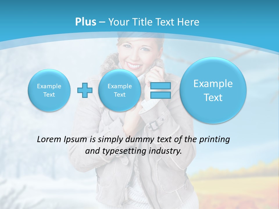 Happiness Background Weather PowerPoint Template