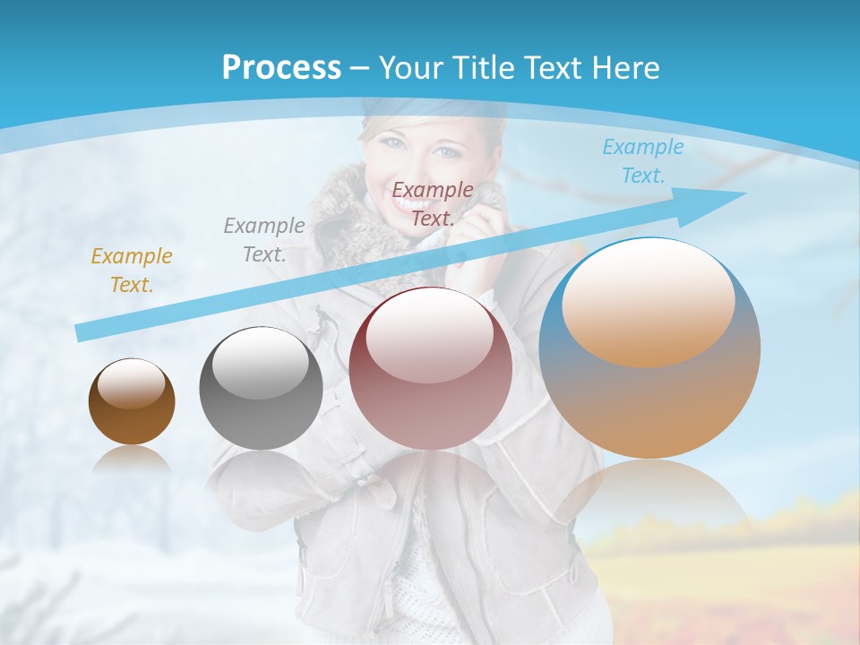 Happiness Background Weather PowerPoint Template