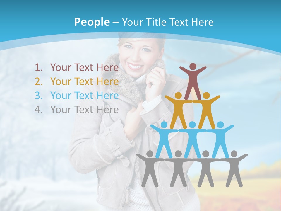 Happiness Background Weather PowerPoint Template