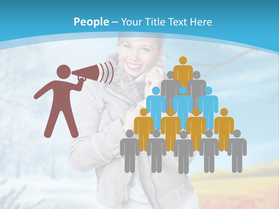 Happiness Background Weather PowerPoint Template