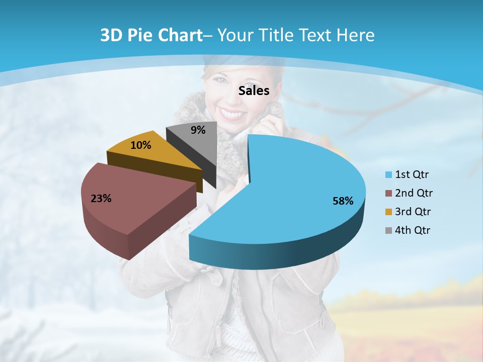 Happiness Background Weather PowerPoint Template
