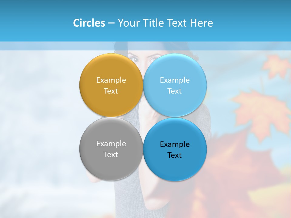 Woman Girl Optimistic PowerPoint Template