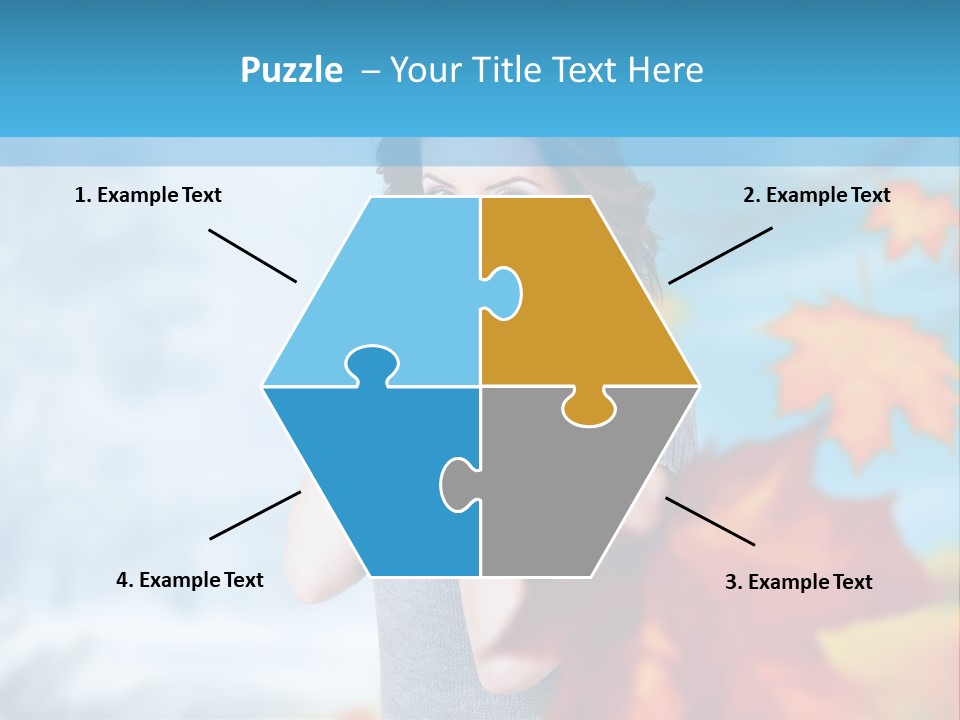 Woman Girl Optimistic PowerPoint Template