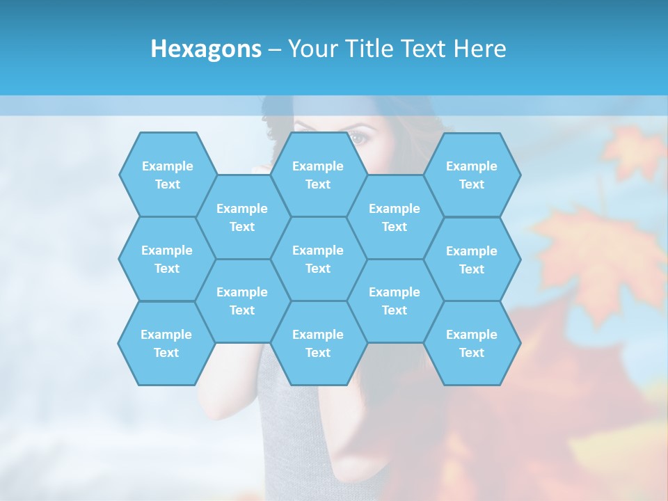 Woman Girl Optimistic PowerPoint Template