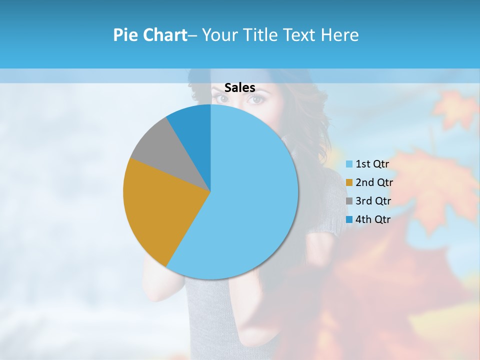 Woman Girl Optimistic PowerPoint Template