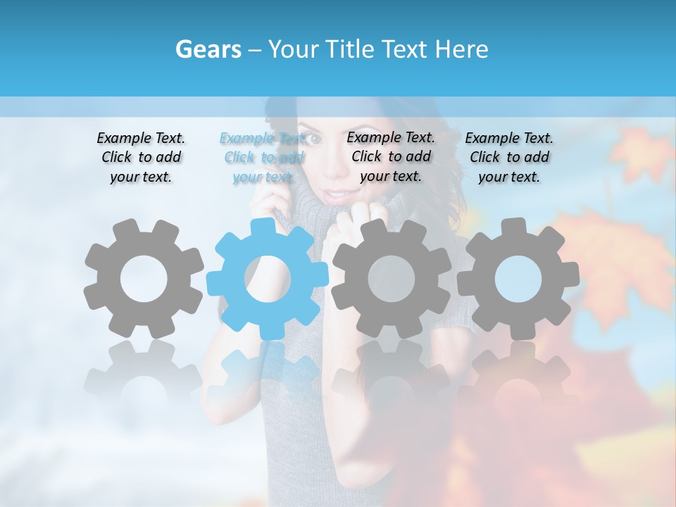 Woman Girl Optimistic PowerPoint Template