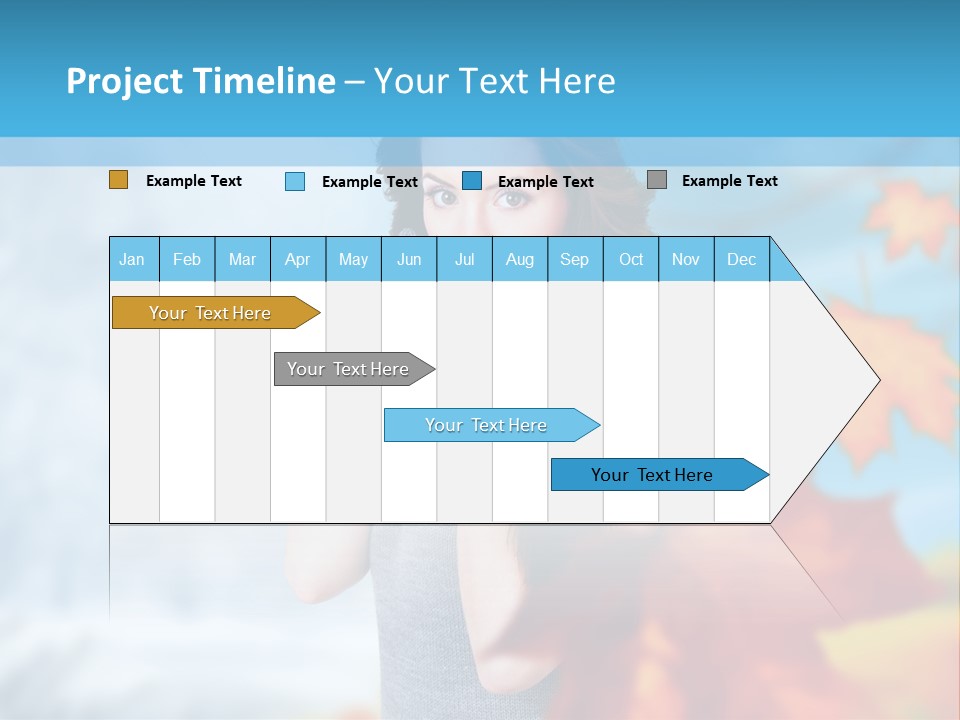 Woman Girl Optimistic PowerPoint Template