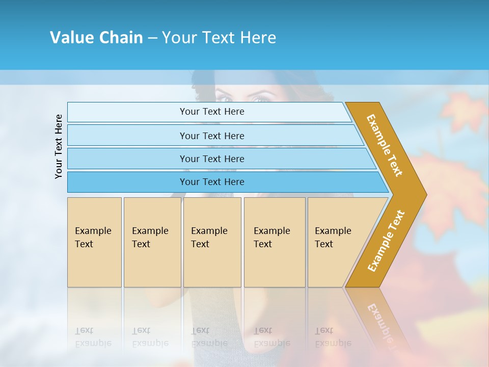 Woman Girl Optimistic PowerPoint Template