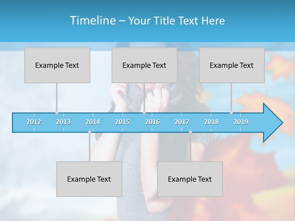 Woman Girl Optimistic PowerPoint Template