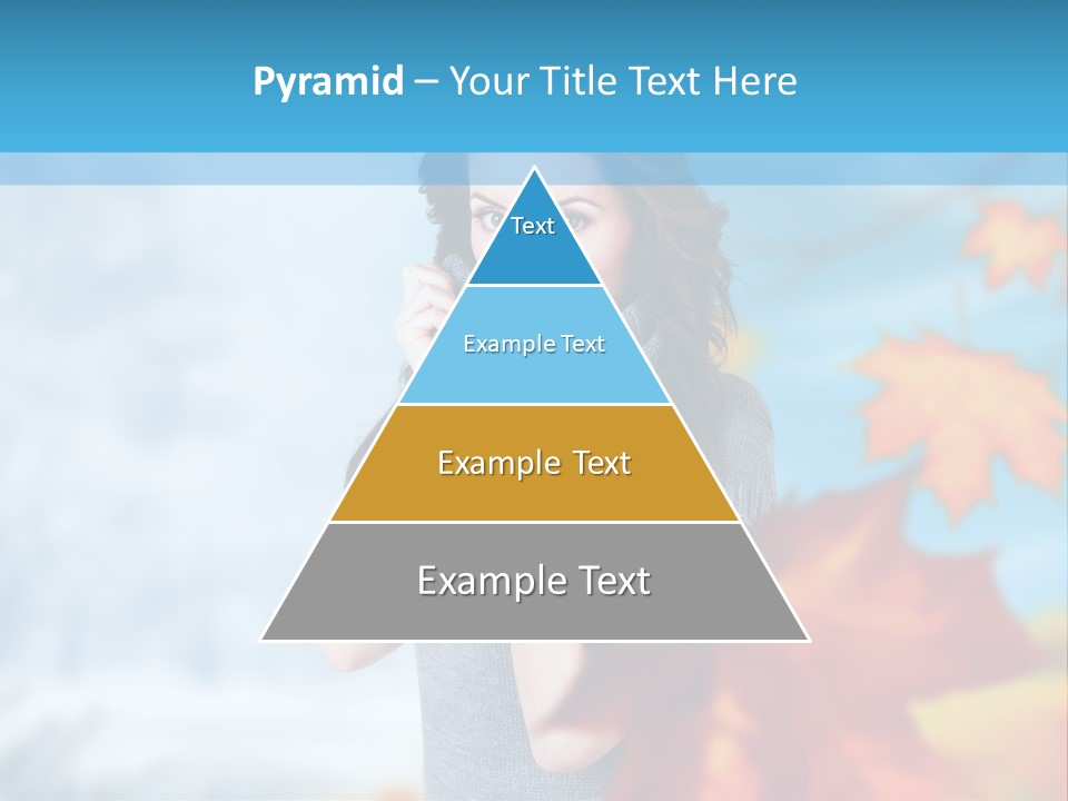 Woman Girl Optimistic PowerPoint Template