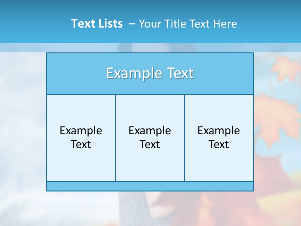 Woman Girl Optimistic PowerPoint Template