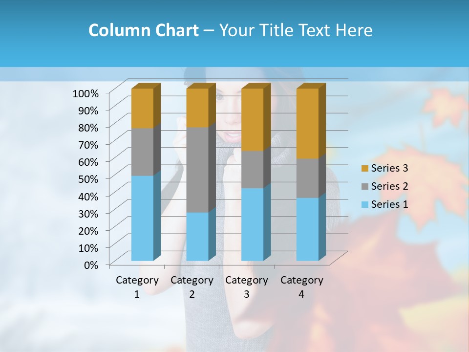 Woman Girl Optimistic PowerPoint Template