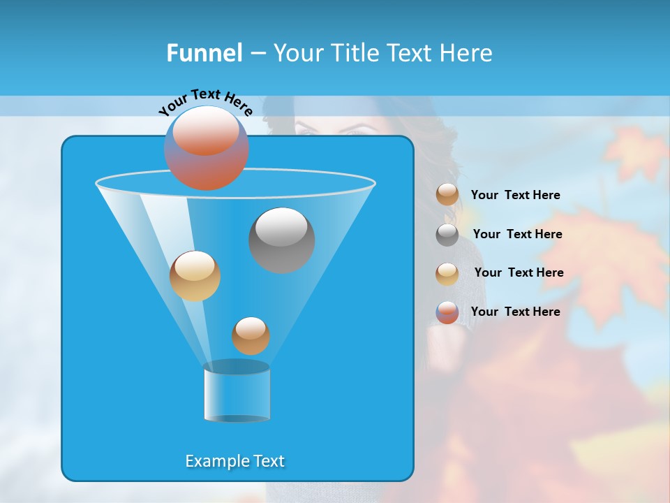 Woman Girl Optimistic PowerPoint Template