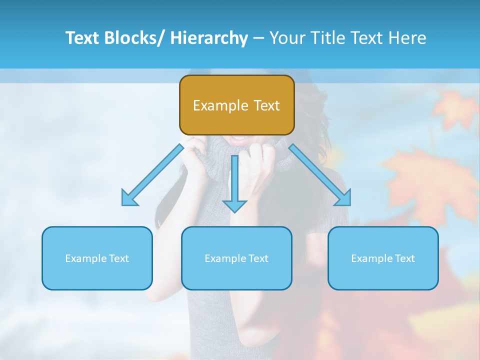 Woman Girl Optimistic PowerPoint Template