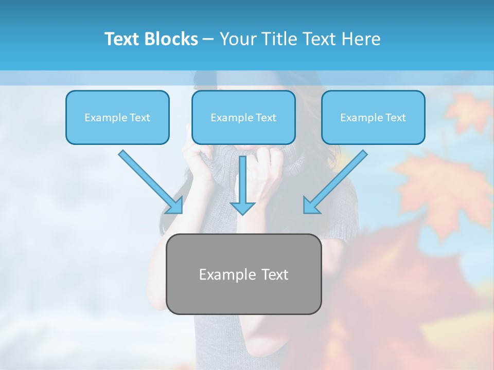Woman Girl Optimistic PowerPoint Template