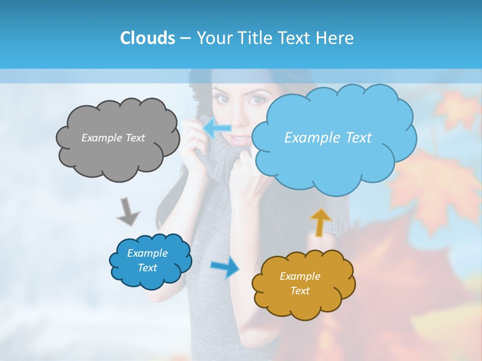 Woman Girl Optimistic PowerPoint Template