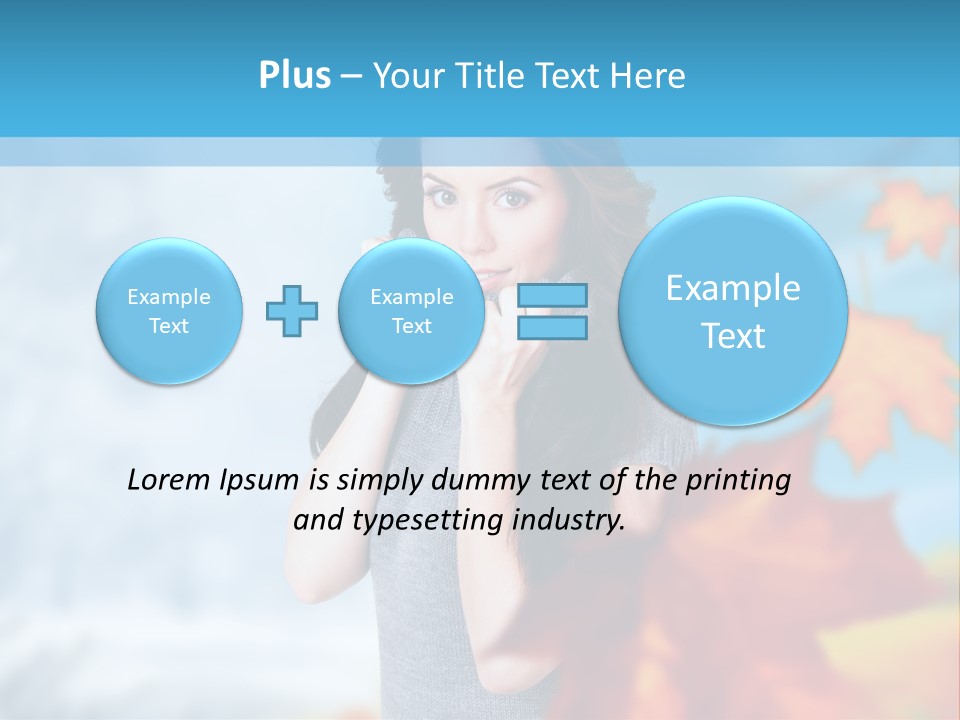 Woman Girl Optimistic PowerPoint Template